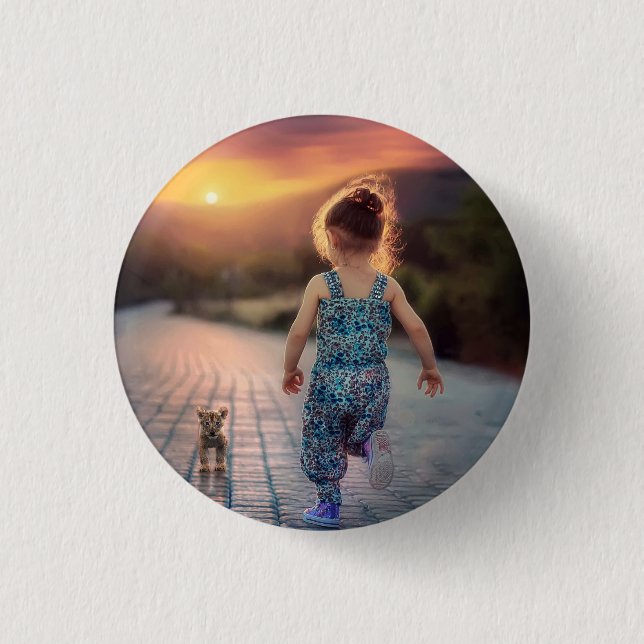 Custom Personalized Photo Button (Front)