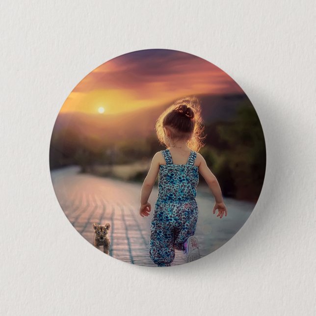 Custom Personalized Photo  Button (Front)