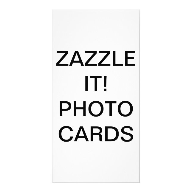 Custom Personalized Photo Card Blank Template (Front)