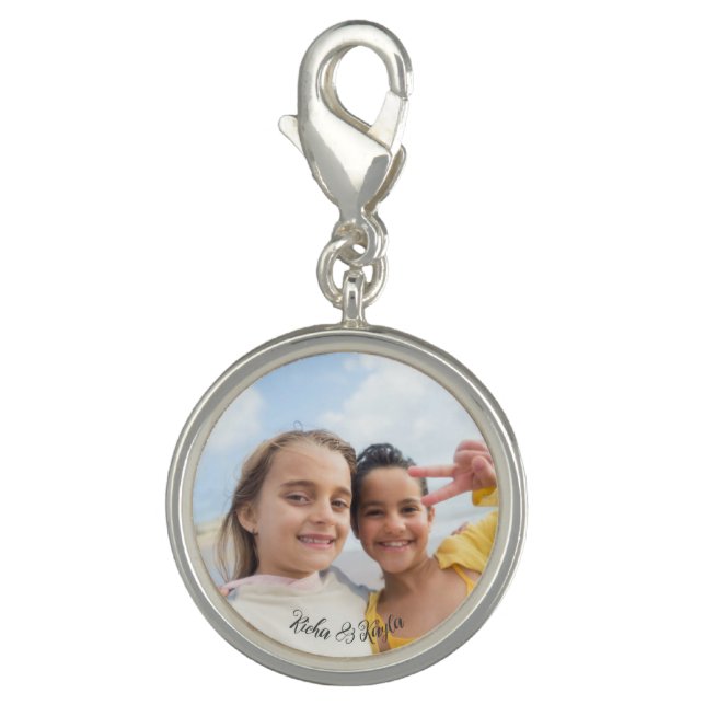 Custom Personalized Photo Charm Valentine's Day  (Front)