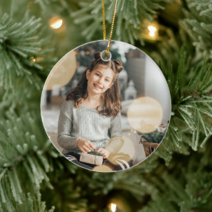 Custom Personalized Photo Christmas Ornament