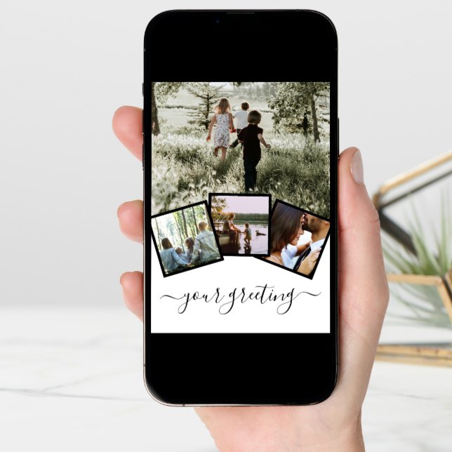 Custom Personalized Photo Collage And Text Cards (Front Digital)