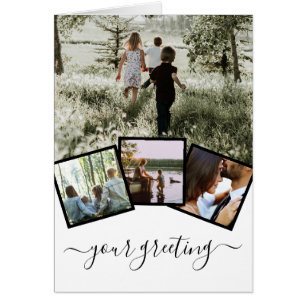 Custom Personalized Photo Collage And Text Cards