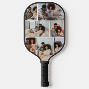 Custom Personalized Photo Collage and Text Pickleball Paddle