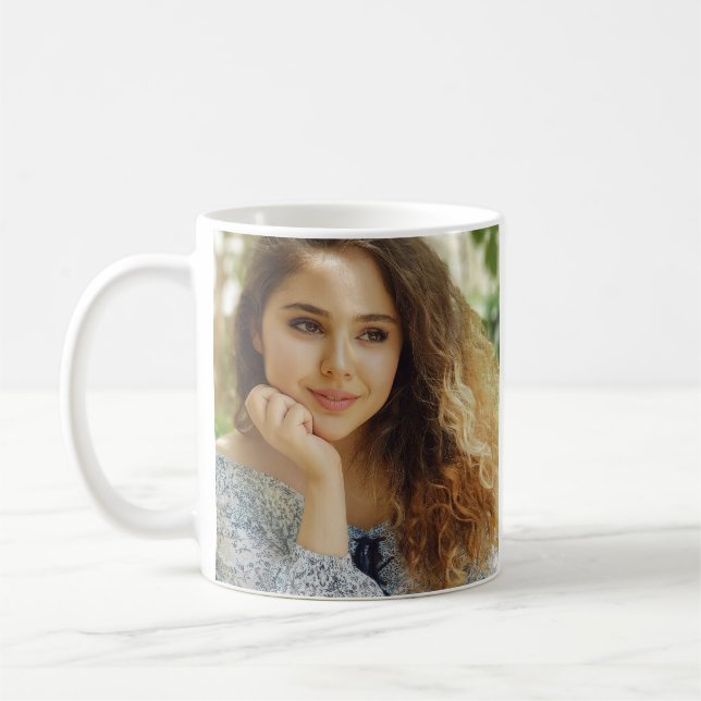 Custom Personalized Photo Collage Coffee Mug (Left)