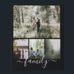 Custom Personalized Photo Collage Family Faux Canvas Print<br><div class="desc">Personalized Photo keepsake wall art  - Faux Wrapped Canvas Print from Ricaso - add your own photos and text - family photo collage keepsake gifts</div>