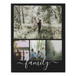 Custom Personalized Photo Collage Family Faux Canvas Print Custom Personalized Photo Collage Family Faux Canvas Print