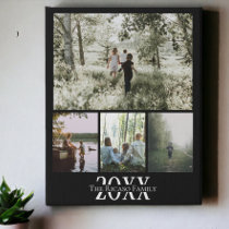 Custom Personalized Photo Collage Faux Canvas Print