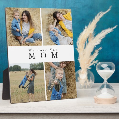 Custom Personalized Photo Collage Mother Family Plaque