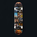 Custom Personalized Photo Collage Skateboard<br><div class="desc">Cool irregular custom photo collage on skateboard. Just upload your favorite 10 Photos and create a unique board in minutes.</div>