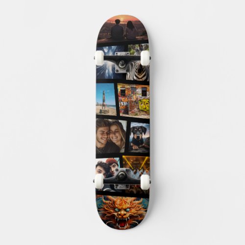Custom Personalized Photo Collage Skateboard