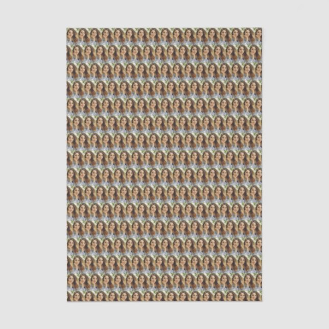 Custom Personalized Photo Collage Tissue Paper (Front)