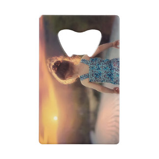 Custom Personalized Photo  Credit Card Bottle Opener