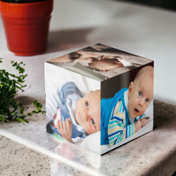Custom Personalized Photo Cube by Ricaso at Zazzle