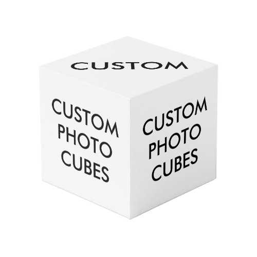 Custom Personalized Photo Cube Blank Template