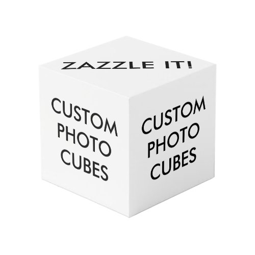 Custom Personalized Photo Cube Blank Template