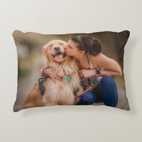 Custom Personalized Photo Double Sided Accent Pillow