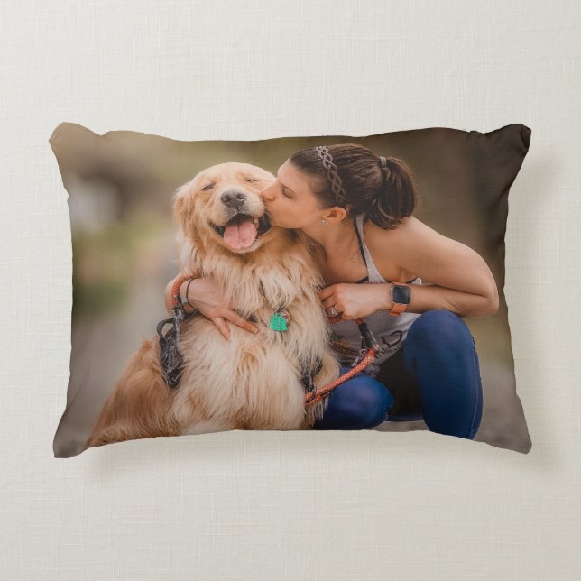 Custom Personalized Photo Double Sided Accent Pillow (Front)