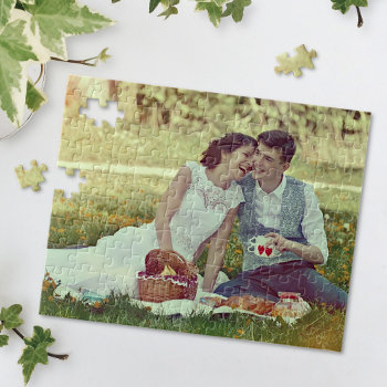Custom Personalized Photo Easy Template Gift Jigsaw Puzzle by PictureCollage at Zazzle