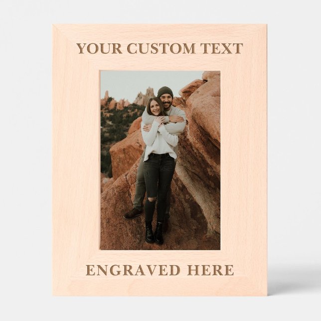 Custom Personalized Photo Engraved Frames (Creator Uploaded)