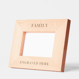 Custom Personalized Photo Family Engraved Frames