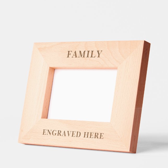 Custom Personalized Photo Family Engraved Frames (Left)