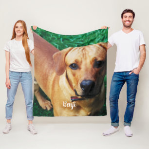Custom Personalized Photo Fleece Blanket