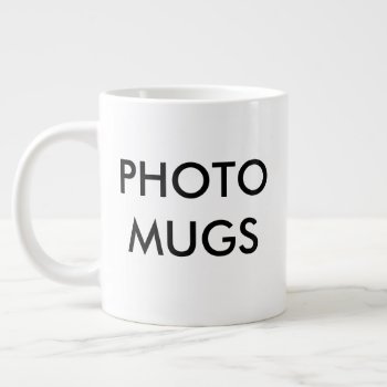 Custom Personalized Photo Giant Mug Blank by CustomPhotoMugs at Zazzle
