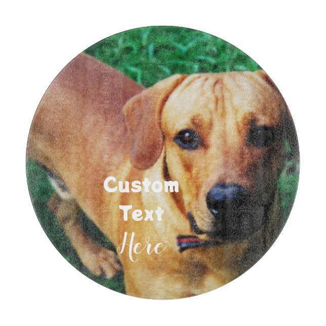 Custom Personalized Photo Glass  Cutting Board (Front)