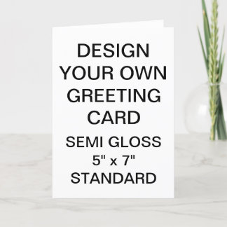Custom Personalized Photo Glossy Greeting Card