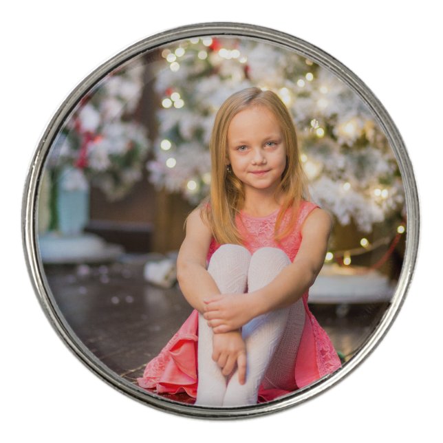 CUSTOM PERSONALIZED PHOTO GOLF BALL MARKER (Front)