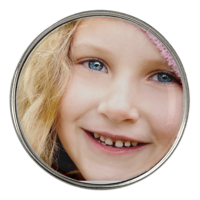 CUSTOM PERSONALIZED PHOTO GOLF BALL MARKER (Front)