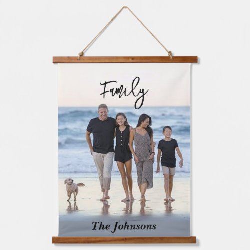 Custom personalized photo hanging tapestry