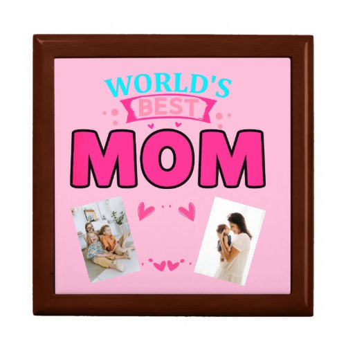 Custom Personalized Photo Jewelry Box Mom Gift Box