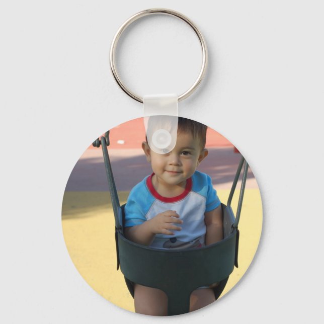 Custom Personalized Photo Keychain (Front)