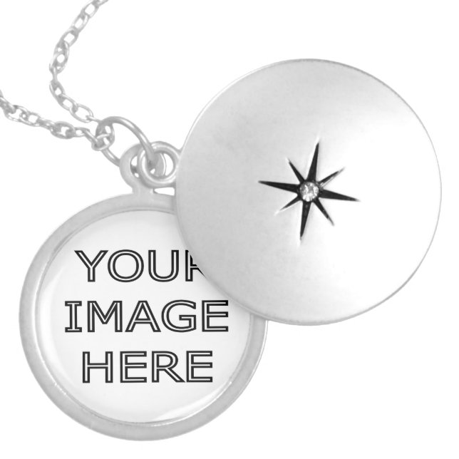 Custom Personalized Photo Locket Necklace (Front)