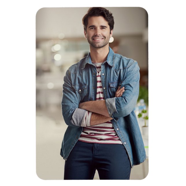 Custom Personalized Photo Magnet (Vertical)