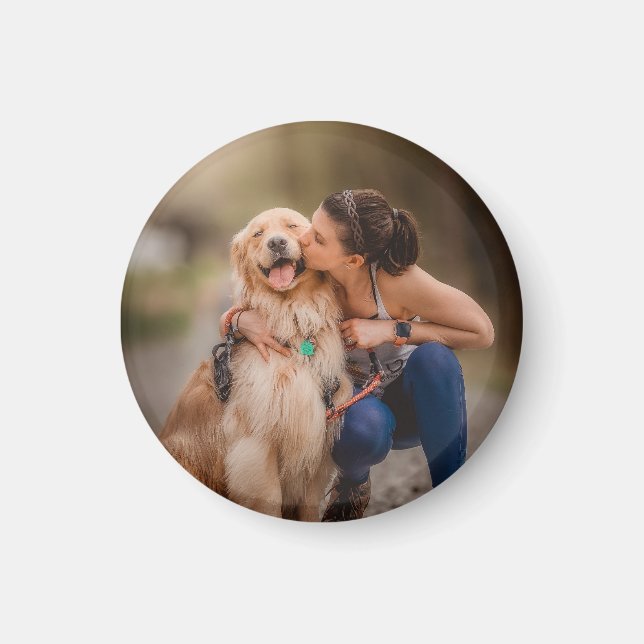 Custom Personalized Photo Magnet (Front)