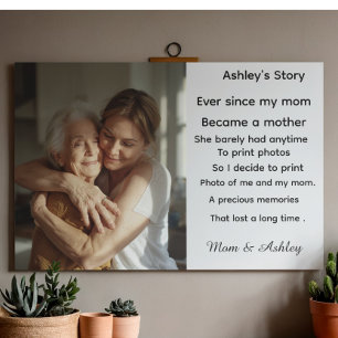 Custom personalized photo message for Mother's Day Acrylic Print