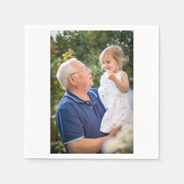 Custom Personalized Photo Napkins (Front)