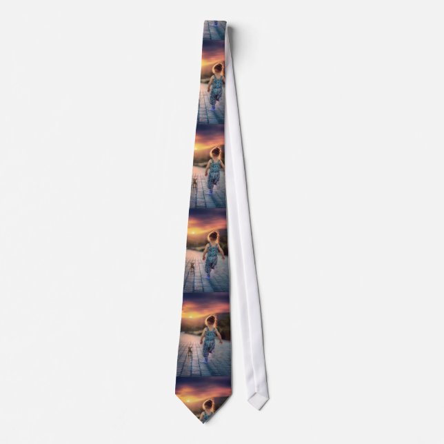 Custom Personalized Photo  Neck Tie (Front)