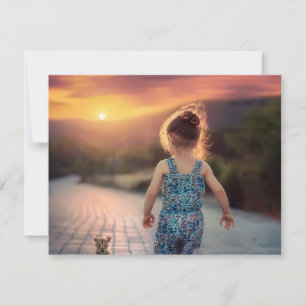 Custom Personalized Photo  Note Card