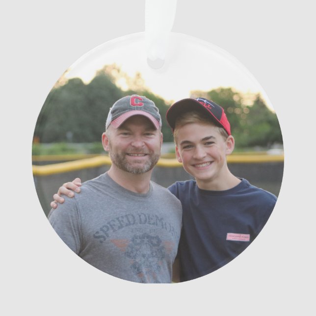custom / personalized photo ornament - 2016 (Front)