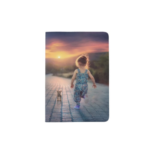 Custom Personalized Photo  Passport Holder (Front)