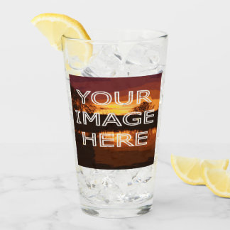 Custom Personalized Photo Pint Glass