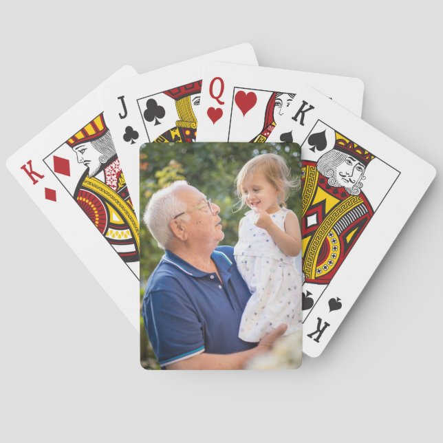 Custom Personalized Photo Poker Cards (Back)