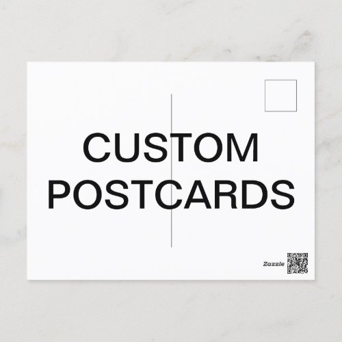 Custom Personalized Photo Postcard Blank Template