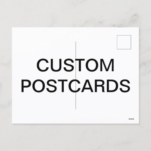 Custom Personalized Photo Postcard Blank Template