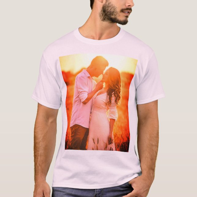 Custom personalized photo print T-Shirt (Front)
