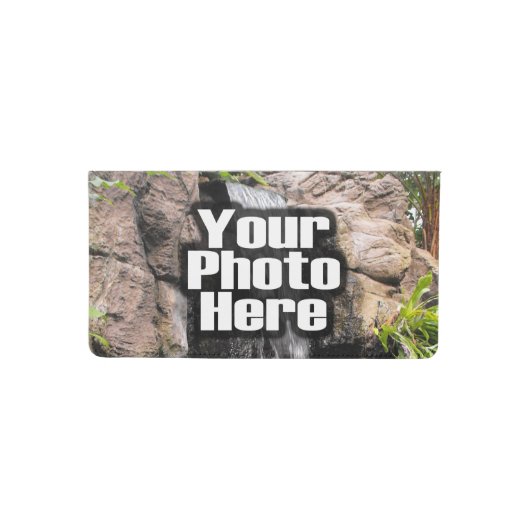 Custom Personalized Photo Printed Checkbook Cover (Front)